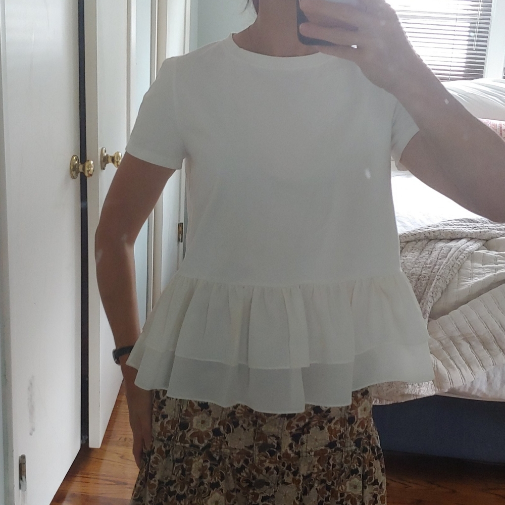 Kate spade ruffle tee